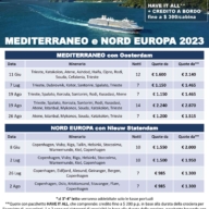 Crociere Mediterraneo e Nord Europa